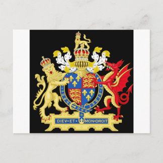 KING HENRY THE EIGHTH COAT OF ARMS POSTCARD