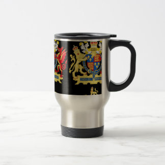 KING HENRY THE EIGHTH COAT OF ARMS TRAVEL MUG