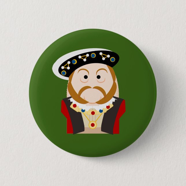 King Henry VIII Button (Front)