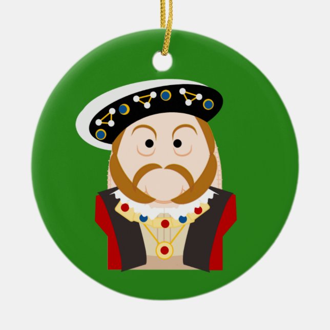King Henry VIII Ceramic Ornament (Front)