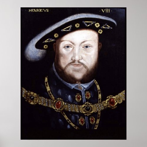 KING HENRY VIII KING OF ENGLAND POSTER