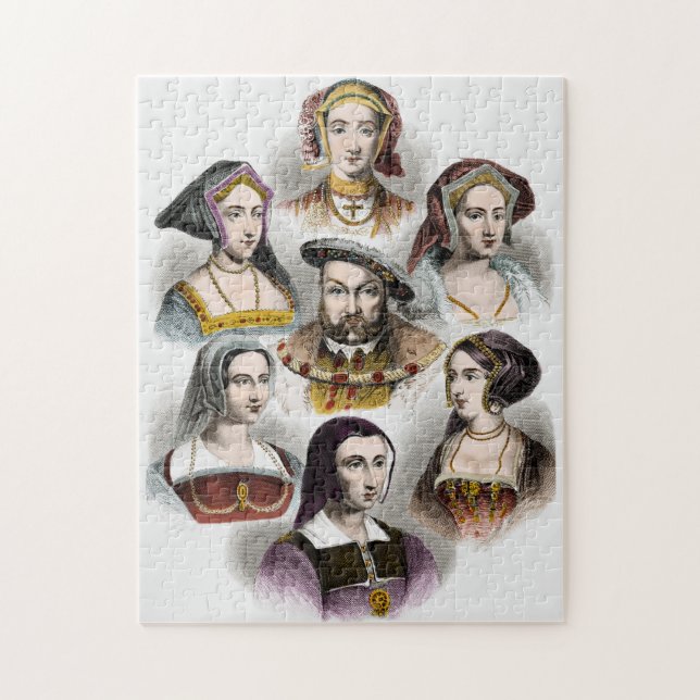King Henry VIII of England | His Six Wives Jigsaw Puzzle (Vertical)