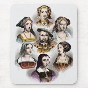King Henry VIII of England His Six Wives Mouse Pad