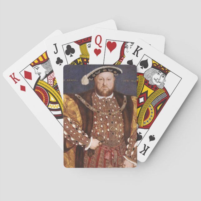 King Henry VIII Poker Cards (Back)