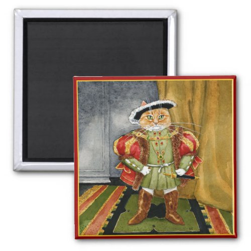 King Henry VIII royal cat magnet