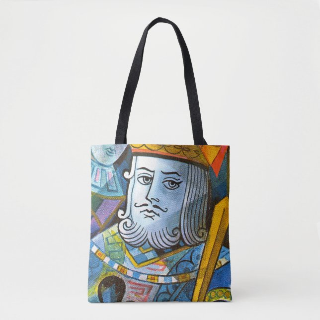 King Holding Sword stock illustration Tote Bag (Front)