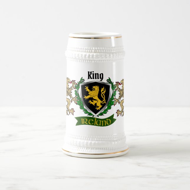 King Irish Shield Beer Stein (Center)