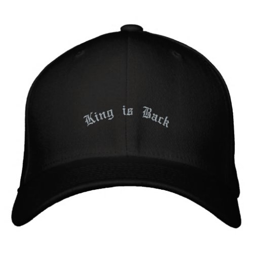 King is Back Handsome Men's Chino Twill-Hat Cool Embroidered Baseball Cap