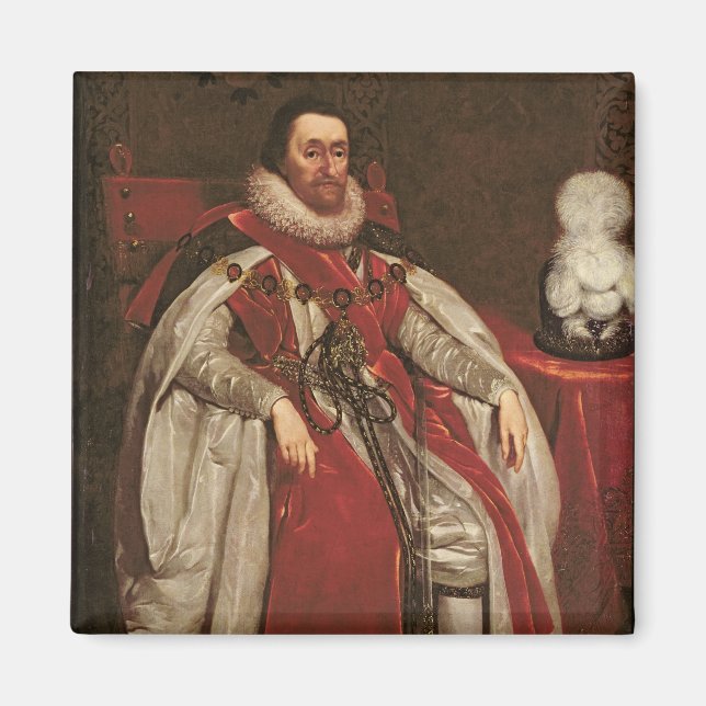 King James I of England and VI of Scotland, 1621 Magnet (Front)