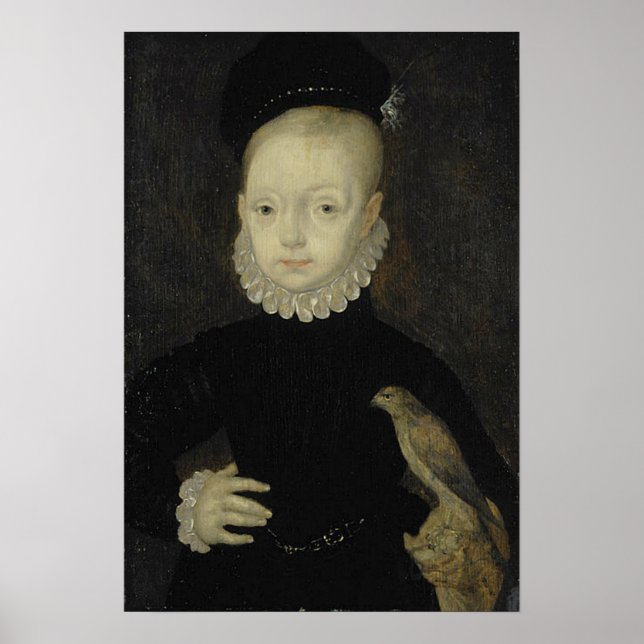 King James VI with Sparrow Hawk - 1574 Poster (Front)