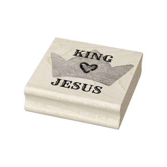 King Jesus Crown Rubber Stamp (Stamp)