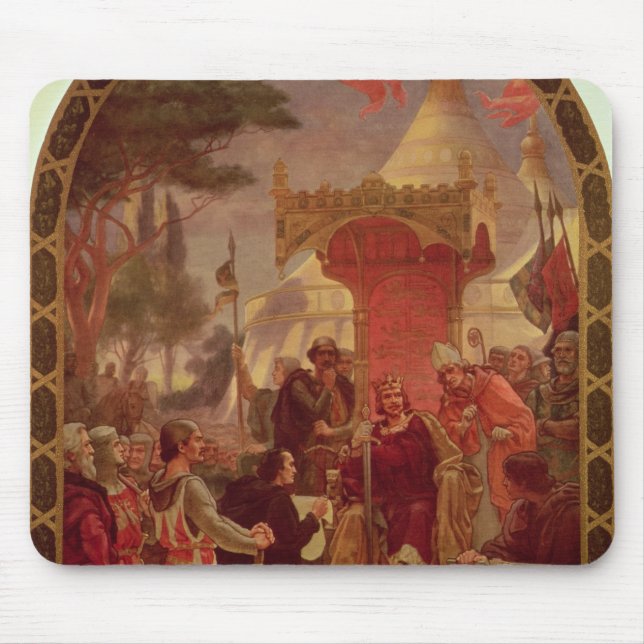 King John Granting the Magna Carta in 1215, 1900 Mouse Pad (Front)