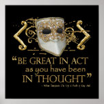 King John Quote (Gold Edition) Poster