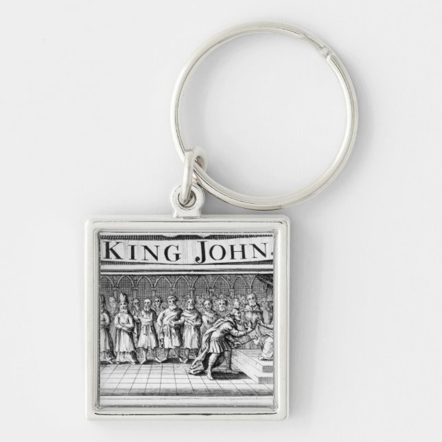 King John surrenders his crown Keychain (Front)