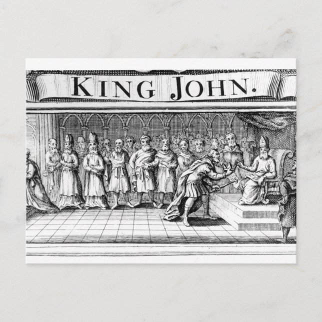 King John surrenders his crown Postcard (Front)