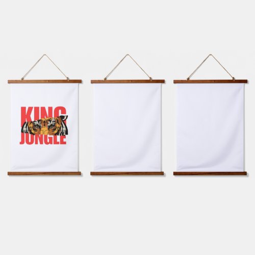 King Jungle – Wild Tiger Power Design Hanging Tapestry