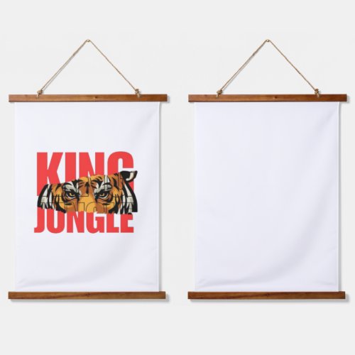 King Jungle – Wild Tiger Power Design Hanging Tapestry