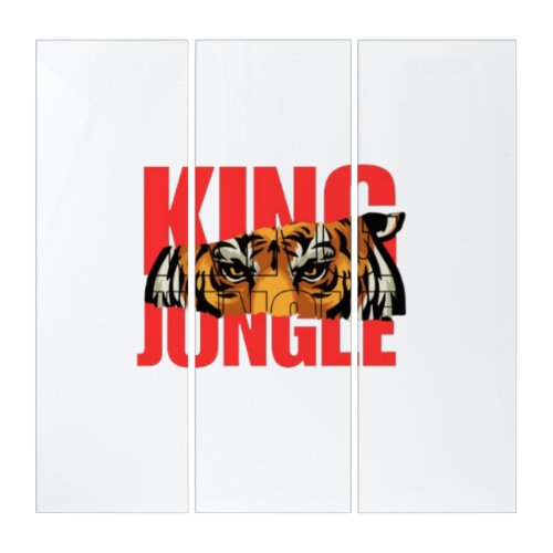King Jungle – Wild Tiger Power Design Triptych