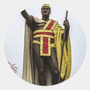 King Kamehameha Classic Round Sticker