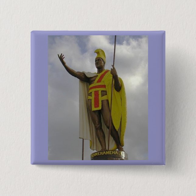 King Kamehameha Pinback Button (Front)