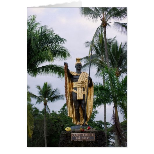 King Kamehameha Statue Card (Front)