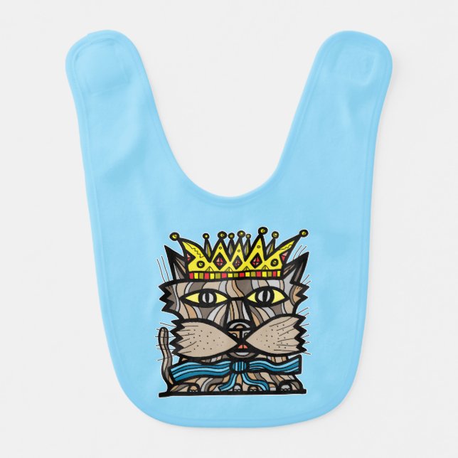 "King Kat" Baby Bib (Front)