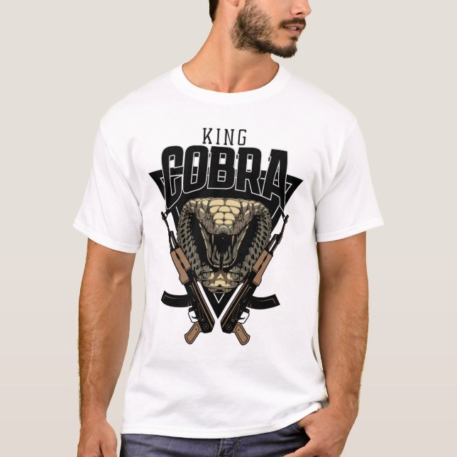 King Kobra with AK  T-Shirt (Front)