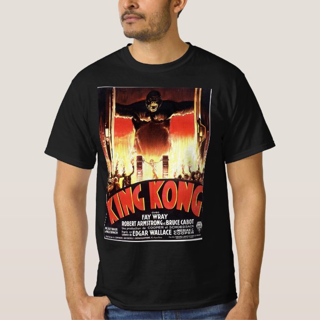 King Kong Scifi Alien Comic Comics 80s 70s Retro T-Shirt (Front)