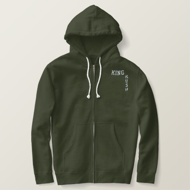 King Kush Embroided Embroidered Hoodie (Design Front)