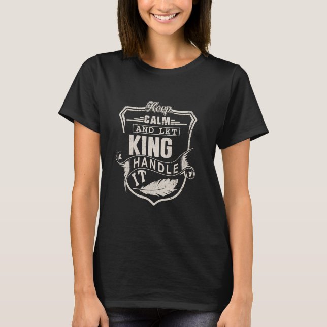King Last Name Shirt King Name Birthday (Front)