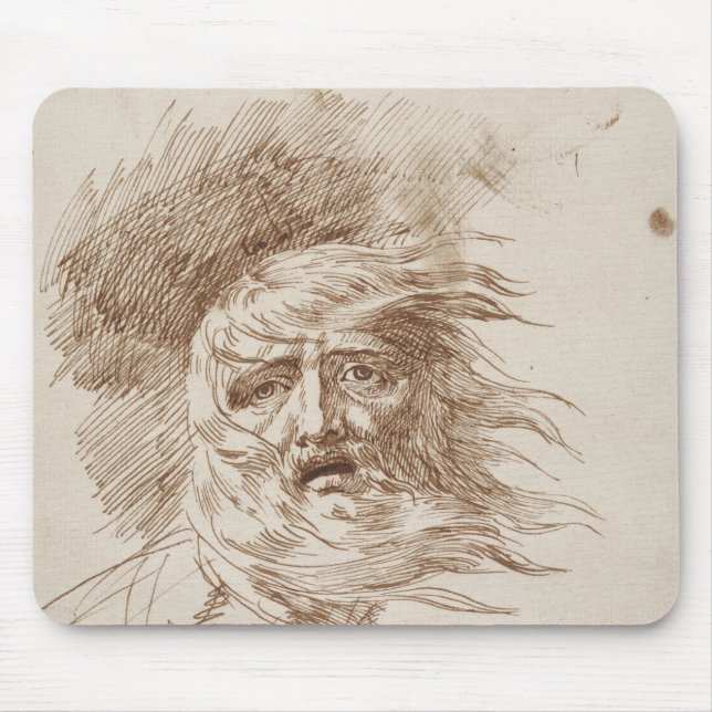 King Lear in the Storm (pen and bistre ink on pape Mouse Pad (Front)