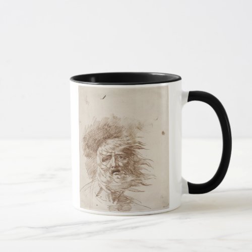 King Lear in the Storm pen and bistre ink on pape Mug