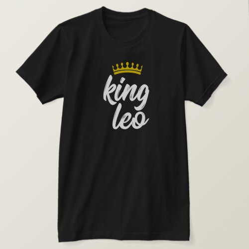 King Leo Gold Crown T_Shirt