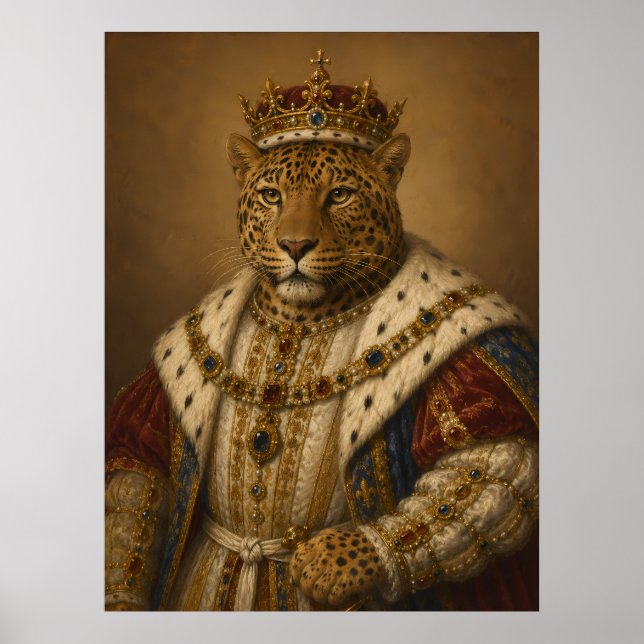 King Leopard Poster (Front)