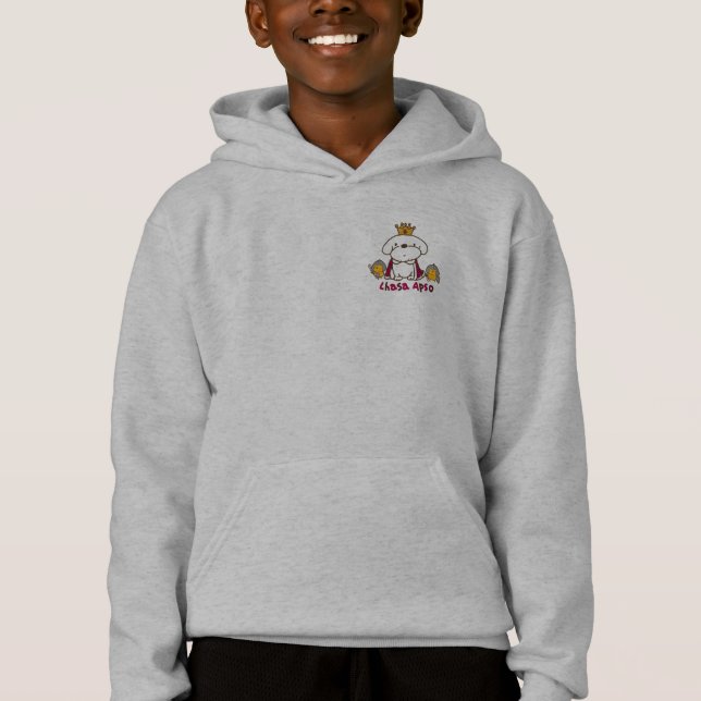 King Lhasa Apso and Knight little chickens Hoodie (Front)
