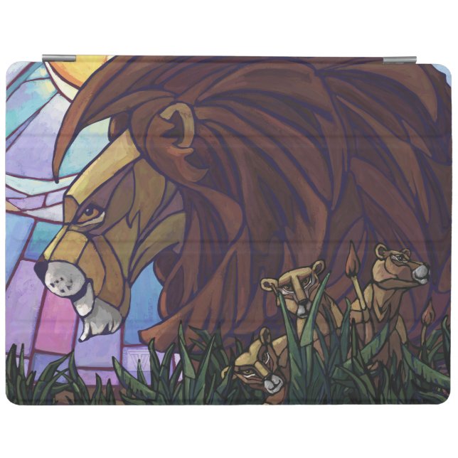 King Lion and Cubs iPad Smart Cover (Horizontal)