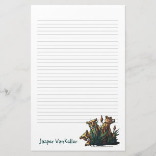 King Lion and Cubs Stationery