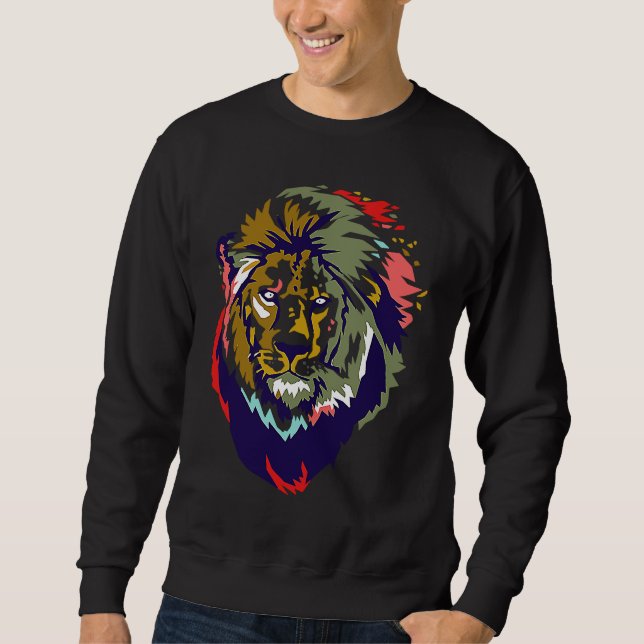 King Lion  Animal Sweatshirt (Front)