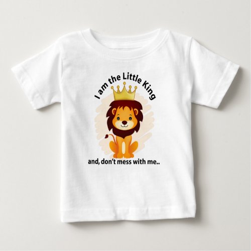 King lion baby fine jersy baby T_Shirt