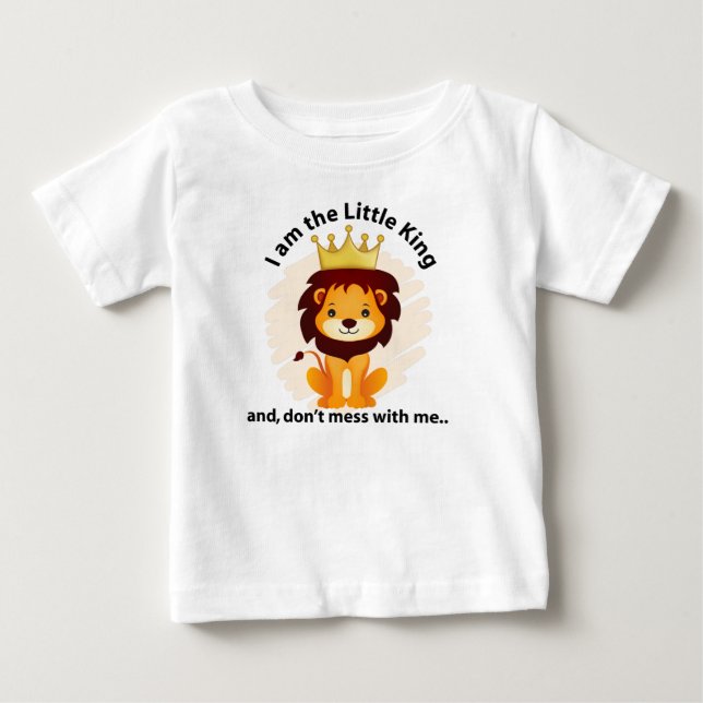 King lion baby fine jersy baby T-Shirt (Front)