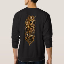 King Lion Crown Sweatshirt – Bold Men's Royal