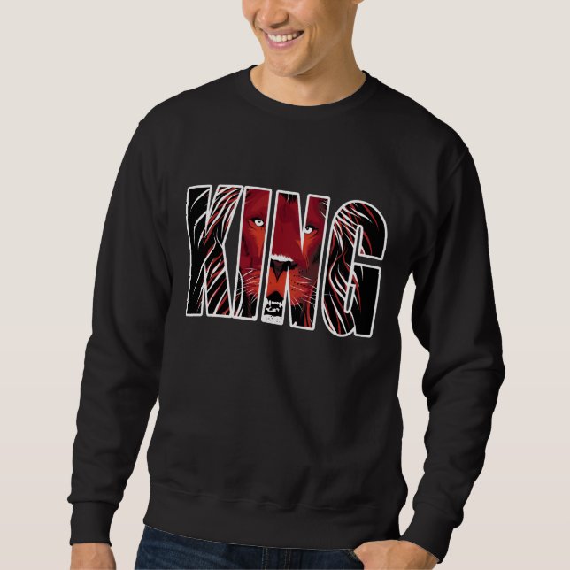 King Lion Face Sweatshirt (Front)