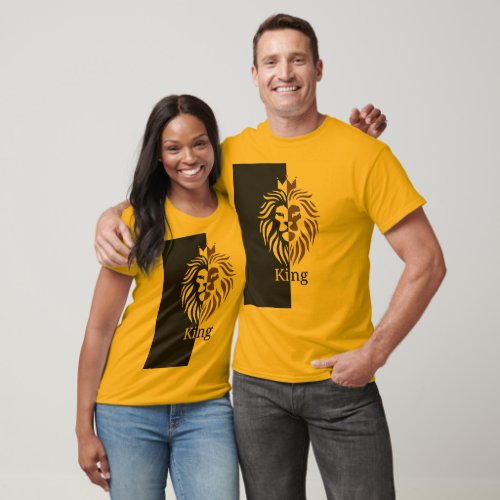 King Lion gold Mens T_Shirt