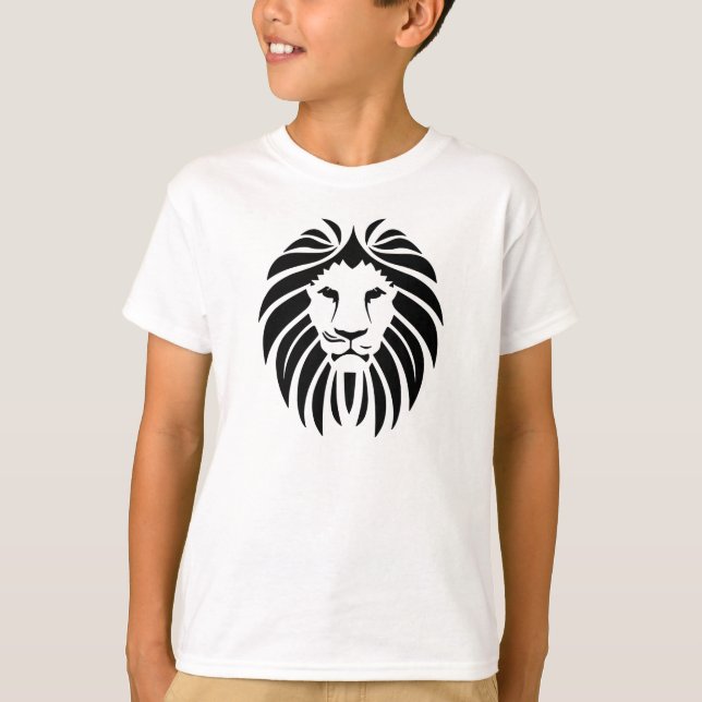 King Lion in Black T-Shirt (Front)