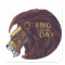 King Lion, King for the Day Oval Sticker