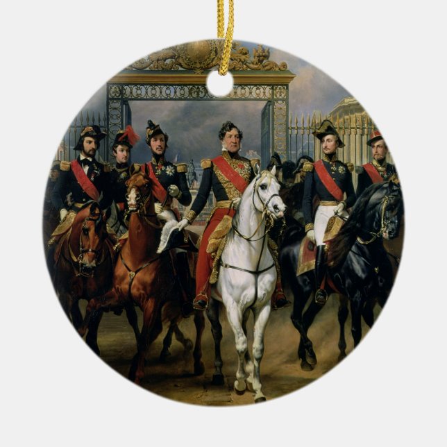 King Louis-Philippe (1773-1850) of France and his Ceramic Ornament (Front)