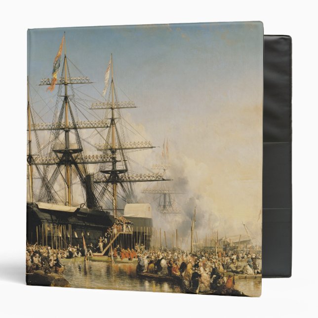 King Louis-Philippe  Disembarking at 3 Ring Binder (Front/Inside)