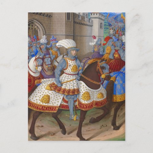 King Louis XII Le Voyage de Gnes Illustration Postcard