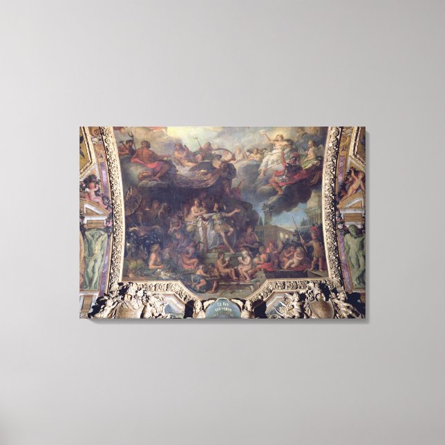 King Louis XIV  Governing Alone Canvas Print (Front)