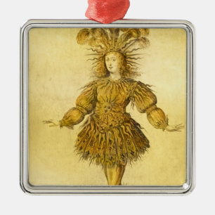 King Louis XIV of France Metal Ornament